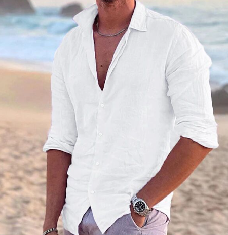 Men's Summer Beach Essential Shirt (Single Piece)