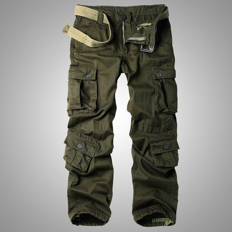 Pantalon cargo d'extérieur ample multi-poches pour homme