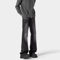 Retro jeans for boys summer style straight leg wide leg slightly flared pants