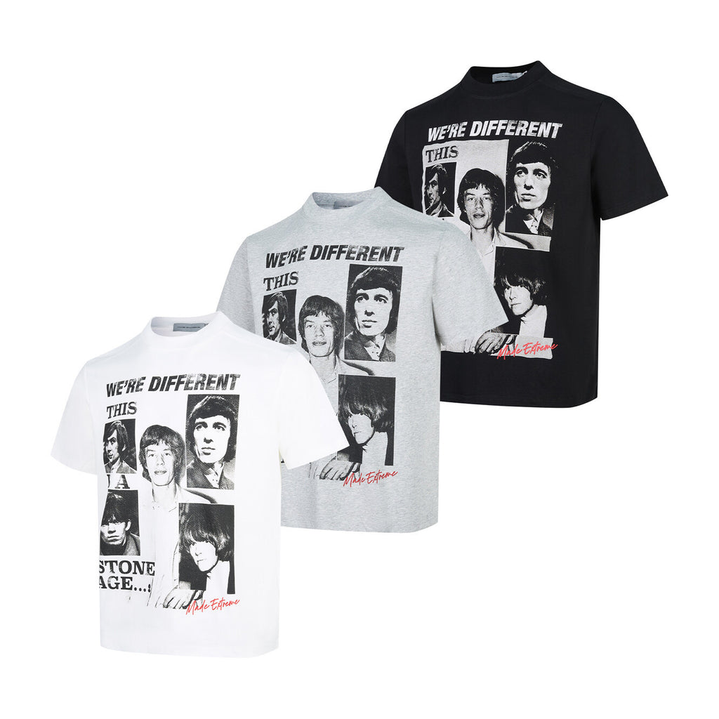 Person printed loose short sleeved men's and women's T-shirts