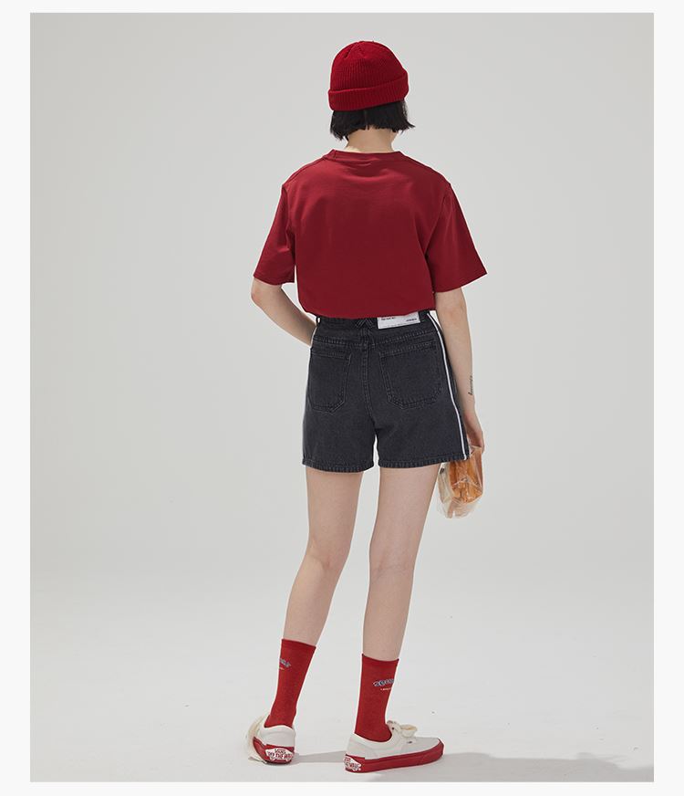 High Waist Summer Loose Denim Shorts for Students
