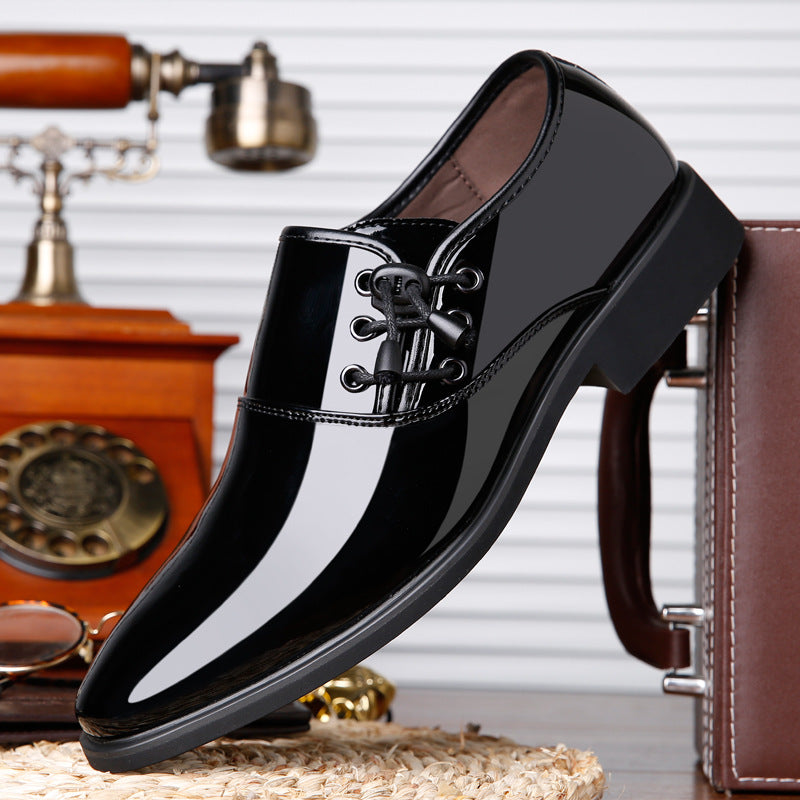 Men's Lace-Up Leather Business Casual Shoes