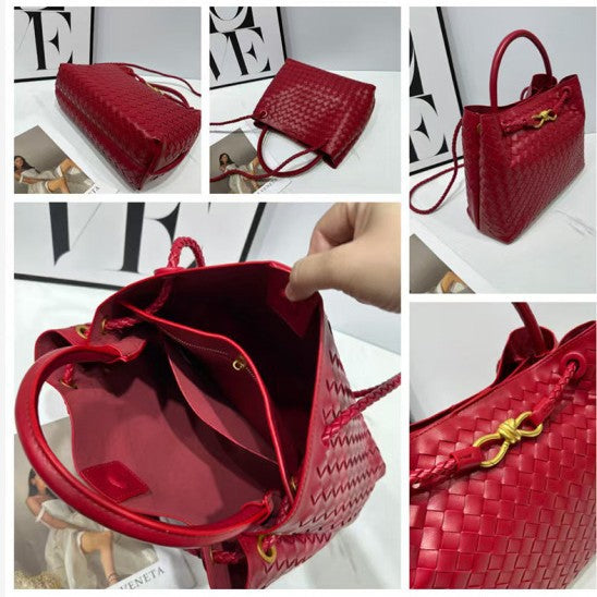 Sac fourre-tout en cuir véritable avec anse en métal en forme de 8, simple épaule, à main, grande capacité, sac bandoulière femme...