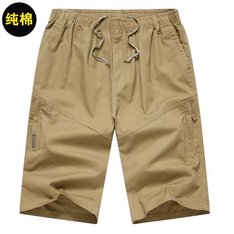 Shorts Cargo Homme en Coton Fin d'Été (Coupe Ample)