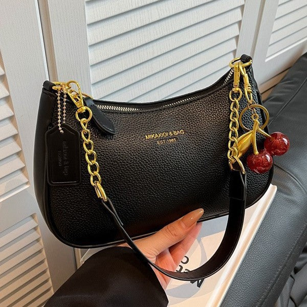 Sac à bandoulière polyvalent avec chaîne en forme de dumpling