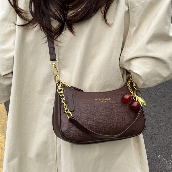 Sac à bandoulière polyvalent avec chaîne en forme de dumpling