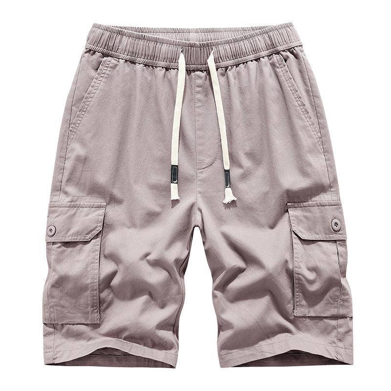 Short décontracté ample multipoche d'été pour homme