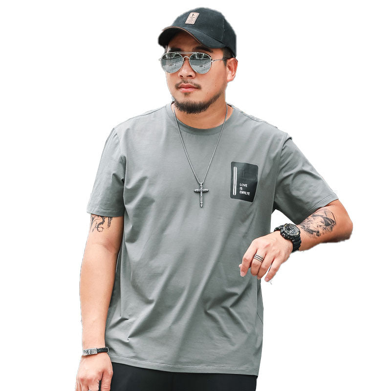 T-shirt décontracté ample pour homme grandes tailles avec motif graphique
