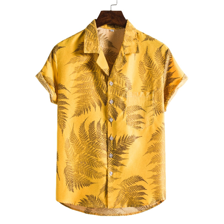 Men's New Printed Short Sleeve Beach Shirts