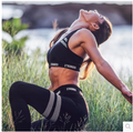 Summer Yoga Outfit Set with Quick-Dry Print Tank & Pants