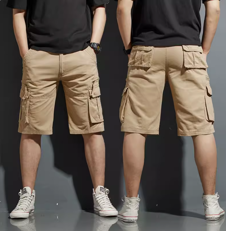 Men's Summer Utility Cargo Shorts (One Piece)