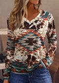 Printemps et automne, nouveau pull en jean de style européen occidental, col en V, pull ample, t-shirt décontracté pour femmes.