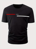 T-shirt homme imprimé 100 % coton coupe ample été