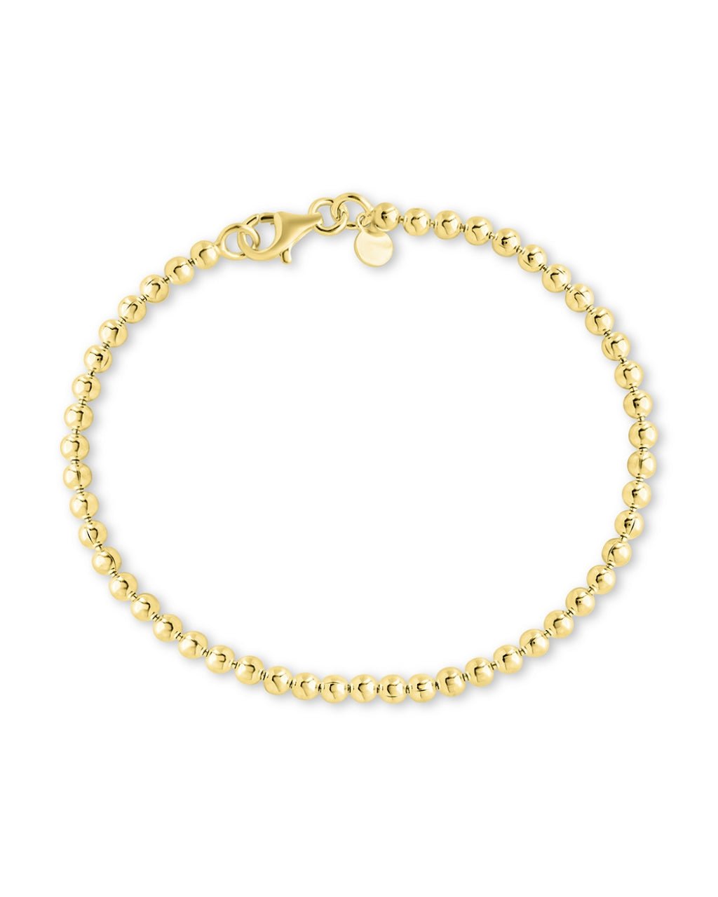 Bracelet chaîne perlé Krista en argent sterling