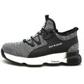 Stylish Men's Summer Safety Work Shoes - Breathable Design