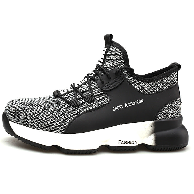 Stylish Men's Summer Safety Work Shoes - Breathable Design