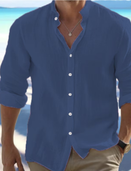 Chemise d'été en lin pour homme