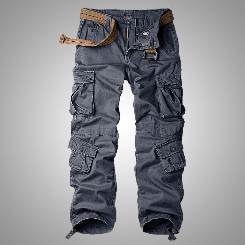 Pantalon cargo d'extérieur ample multi-poches pour homme