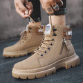 Retro British High-Top Martin Tooling Boots for Men