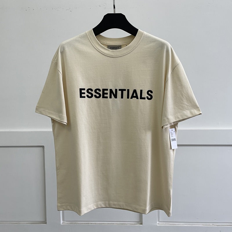 FEAR OF GOD ESSENTIALS Double Thread Chest Letter High Street T-shirt à manches courtes Homme et Femme Mode Signature
