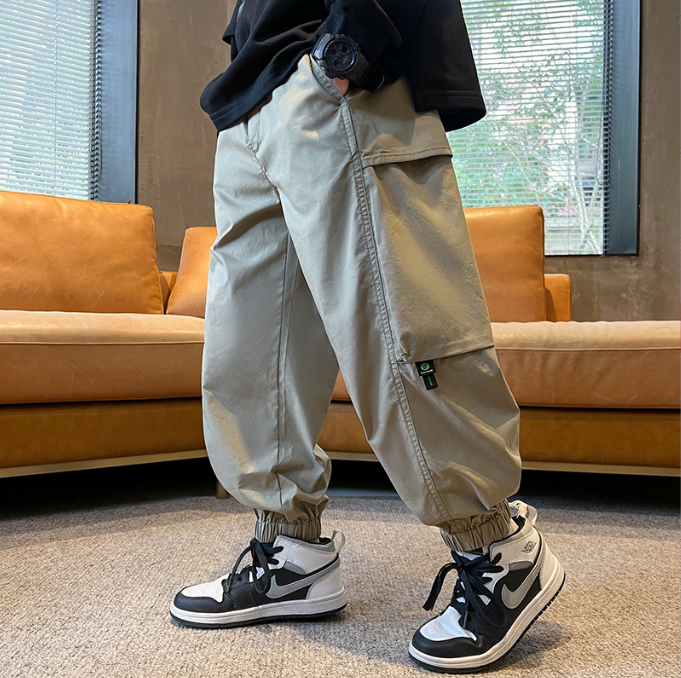 Pantalon de travail pour garçons, pantalon de sport décontracté de marque de mode printemps et automne, pantalon de printemps pour enfants
