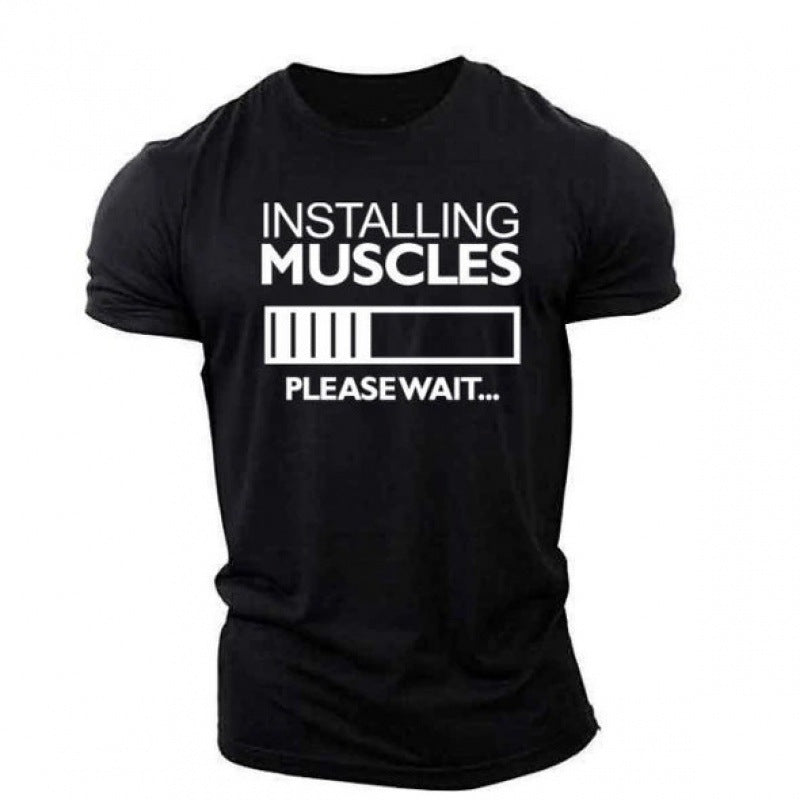 T-shirt imprimé décontracté ample pour homme d'été
