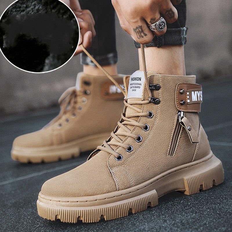 Bottes montantes Martin rétro britanniques pour hommes