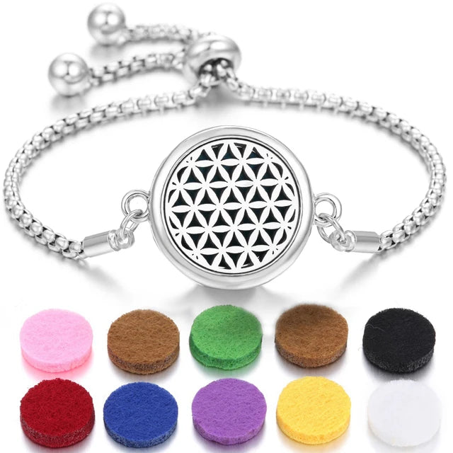 Bracelet de parfum en acier inoxydable