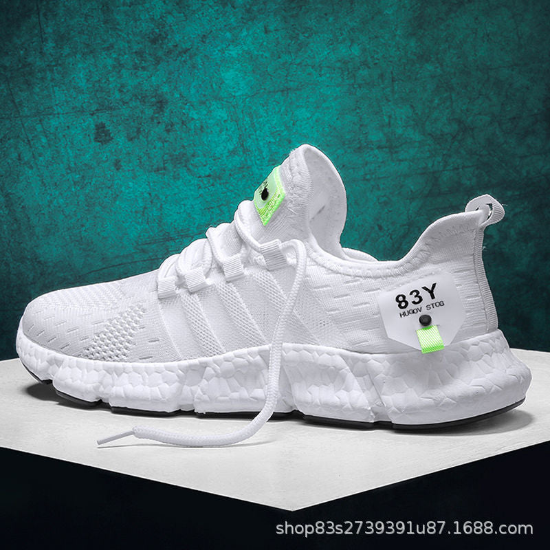 Men's Breathable Lightweight Sneakers - Trendy Knit Shoes