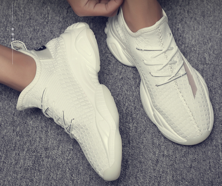 Summer Men's Breathable Flyknit Casual Sports Shoes