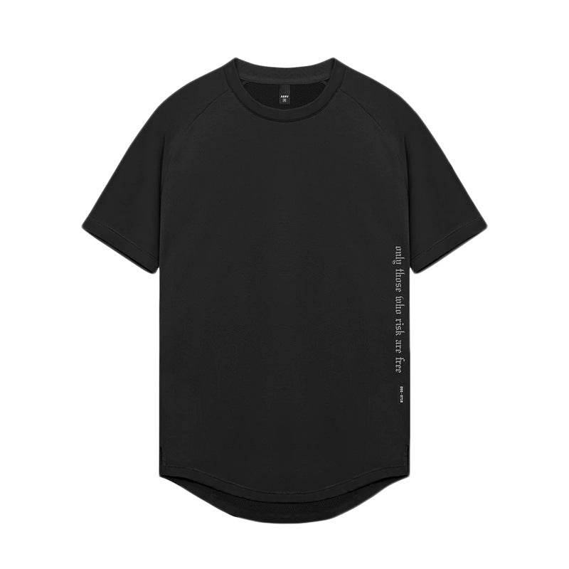 T-shirt de sport pour homme, coupe ample, imprimé, séchage rapide