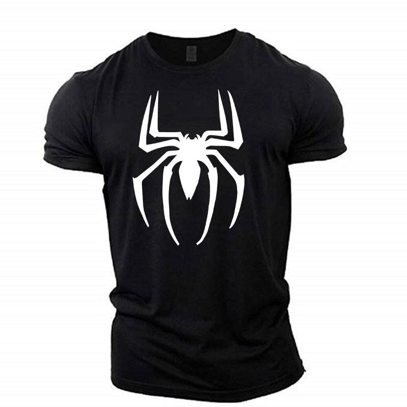 Men's Spider Pattern Elastic Casual Sports Apparel