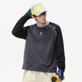 Athletic Long Sleeve T-Shirt for Men, Cool Touch Breathable Pullover, Color-Blocking Loose Casual Top
