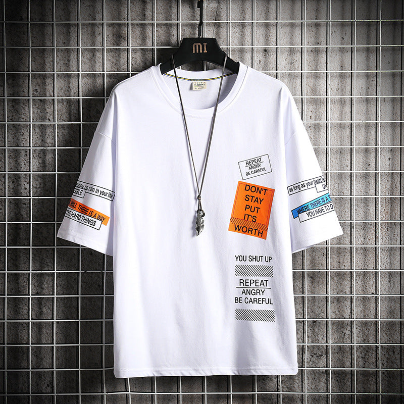 T-shirt décontracté ample pour homme - Style Été 2020