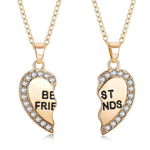 Collier de couple personnalisé en acier inoxydable avec pendentif prénom