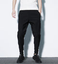 Men's Harem Pants with Dark Stripes and Solid Color