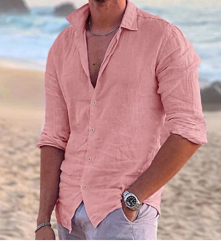 Men's Summer Beach Essential Shirt (Single Piece)