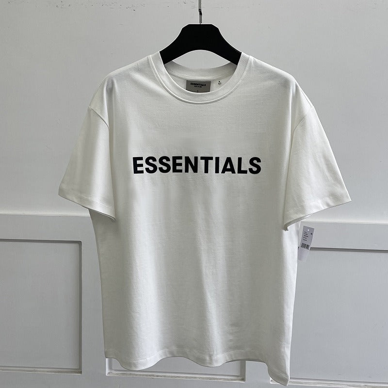 FEAR OF GOD ESSENTIALS Double Thread Chest Letter High Street T-shirt à manches courtes Homme et Femme Mode Signature