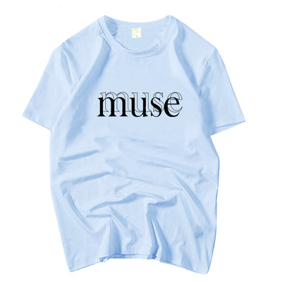 Couple's Summer Outfits: Unisex Loose Short Sleeve Tops