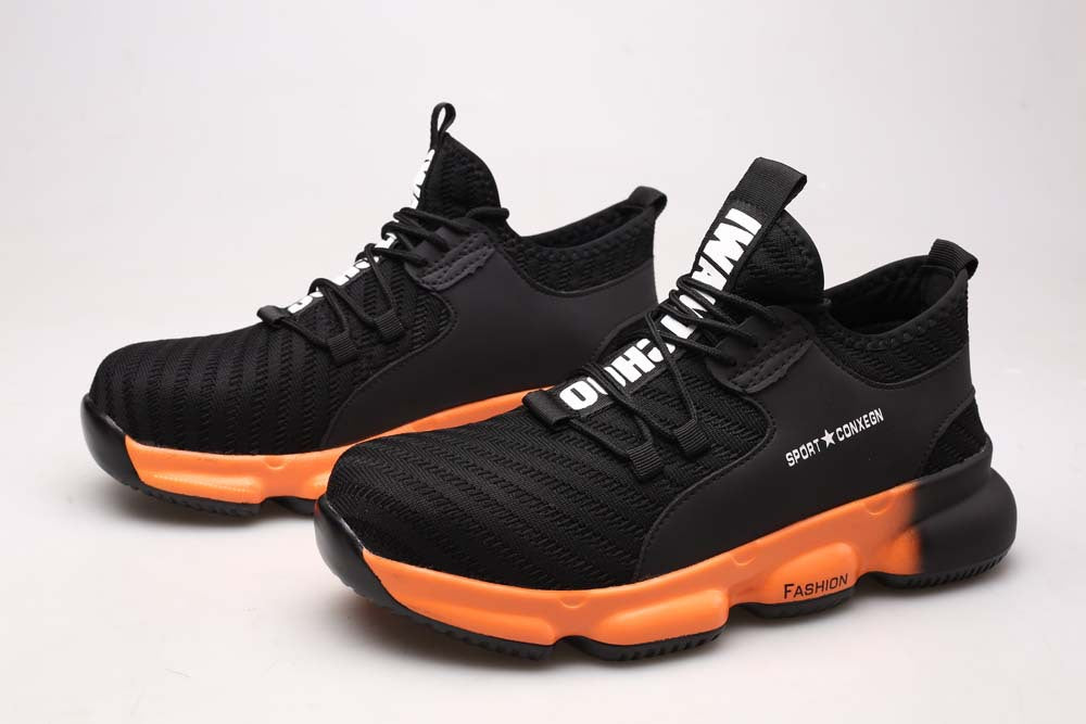 Stylish Men's Summer Safety Work Shoes - Breathable Design