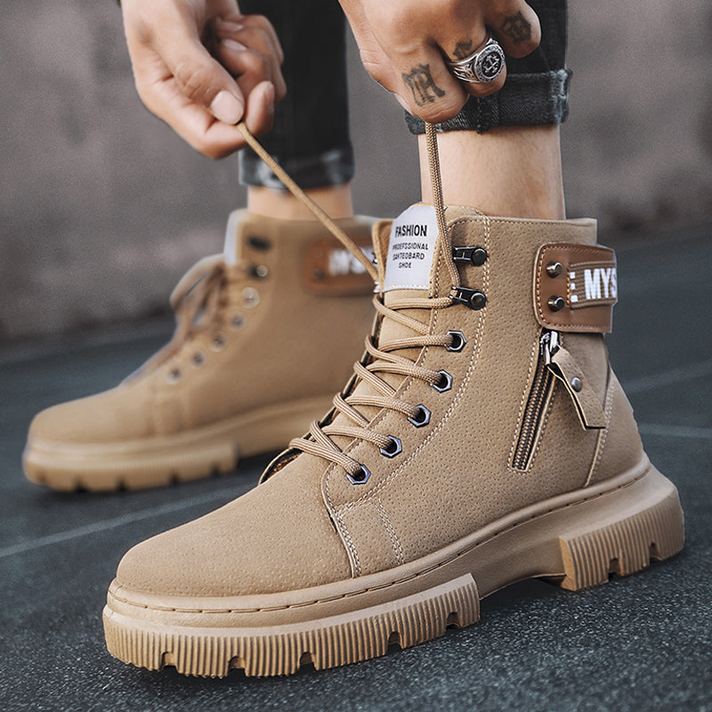 Bottes montantes Martin rétro britanniques pour hommes