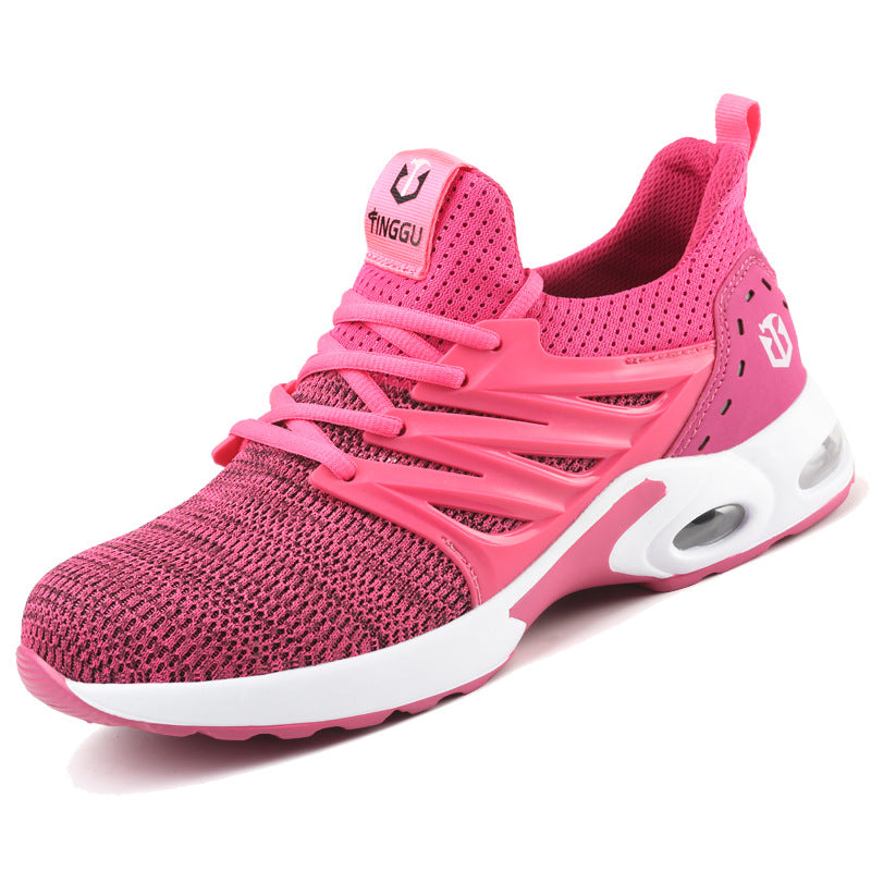 Men's Breathable Flyknit Sports Safety Shoes