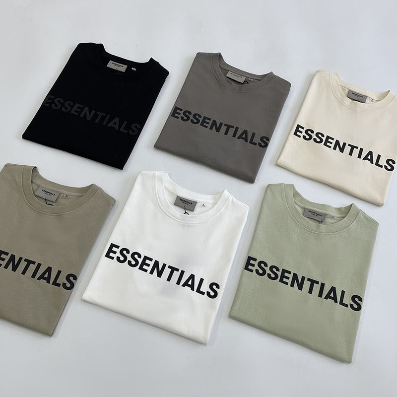 FEAR OF GOD ESSENTIALS Double Thread Chest Letter High Street T-shirt à manches courtes Homme et Femme Mode Signature