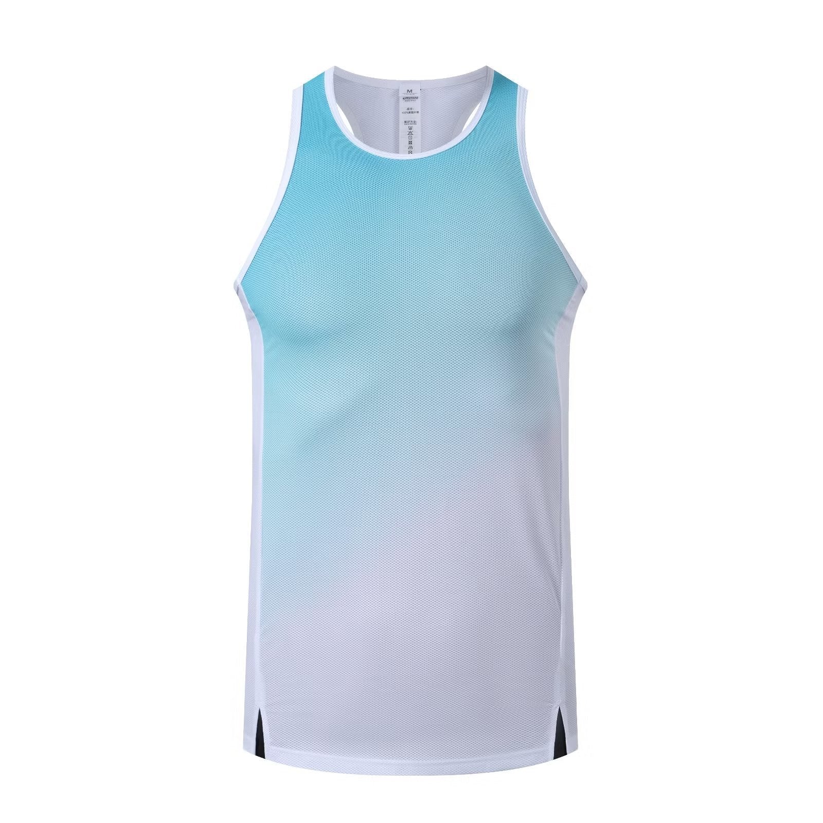 2023 Gradient Quick-Dry Sports Tank Top with Reflective Strips