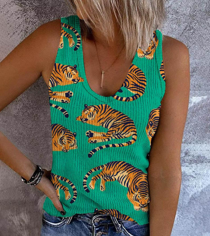 T-shirts sans manches pour femmes imprimés à chaud, les plus vendus en Europe et en Amérique