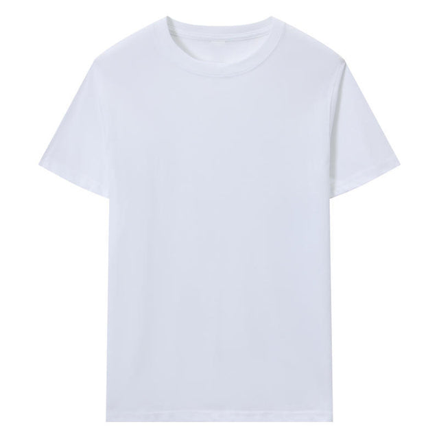 Unisex Solid Color Short-Sleeved Summer T-Shirt