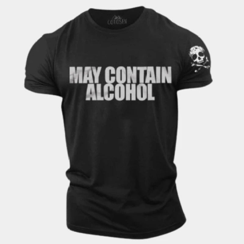 T-shirt imprimé décontracté ample pour homme d'été