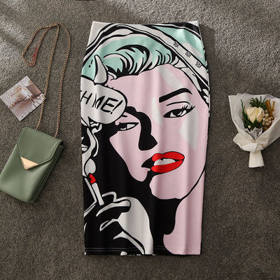 Jupe Crayon Femme Mickey Nouveau Dessin Animé Imprimé Souris Taille Haute Jupes Slim Femmes Jeune Fille Été Femme Falda