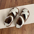 Sandales plates fermées pour femme, chaussures décontractées