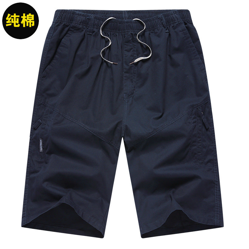 Shorts Cargo Homme en Coton Fin d'Été (Coupe Ample)